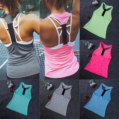 Women's Casual Sleeveless Fitness Tops