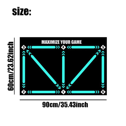 Non-Slip Rubber Training Mat for Soccer Skills Practice – Durable Grip Surface for Indoor & Outdoor Footwork Drills
