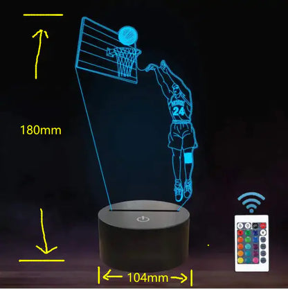 Basketball LED 3D Lamp