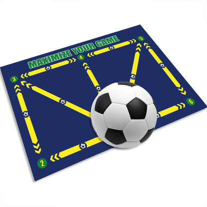 Non-Slip Rubber Training Mat for Soccer Skills Practice – Durable Grip Surface for Indoor & Outdoor Footwork Drills