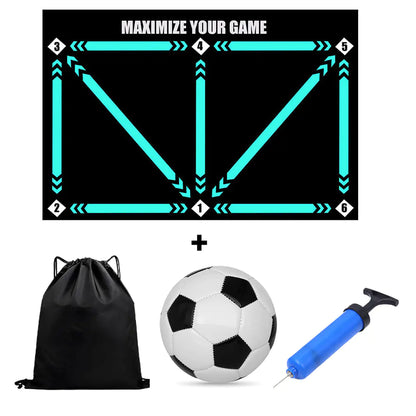 Non-Slip Rubber Training Mat for Soccer Skills Practice – Durable Grip Surface for Indoor & Outdoor Footwork Drills