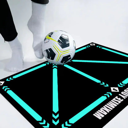 Non-Slip Rubber Training Mat for Soccer Skills Practice – Durable Grip Surface for Indoor & Outdoor Footwork Drills