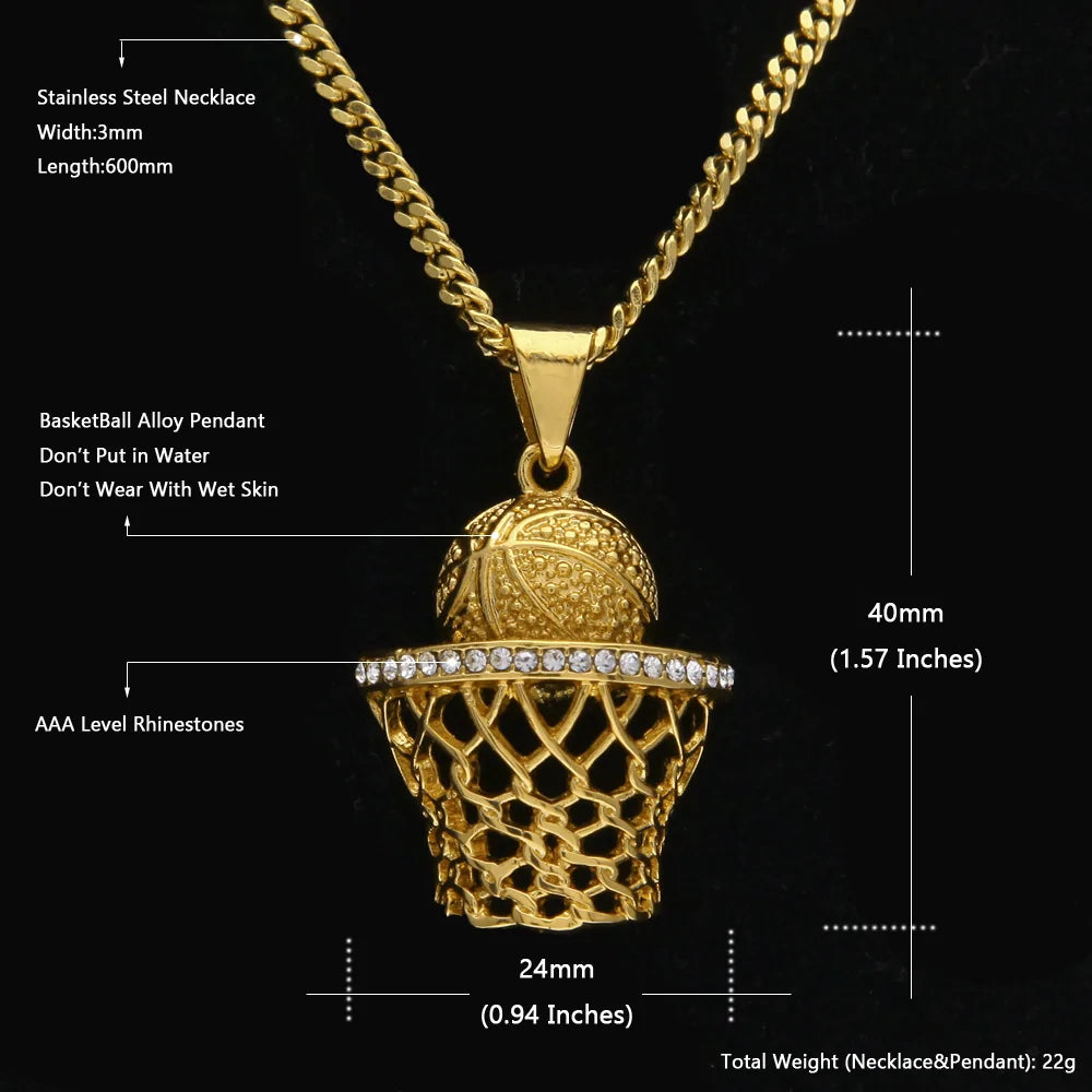 Basketball Necklace