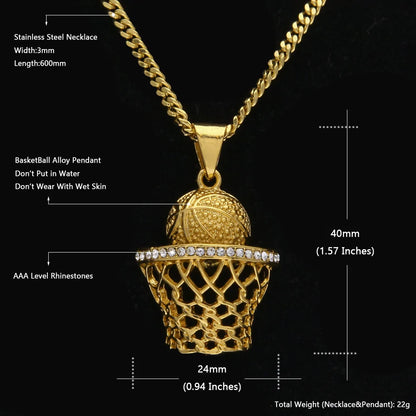 Basketball Necklace