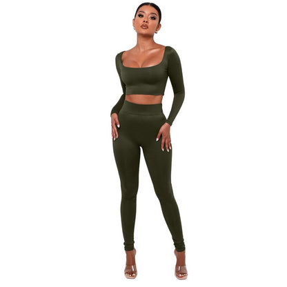 Crop Tank Top Leggings Set