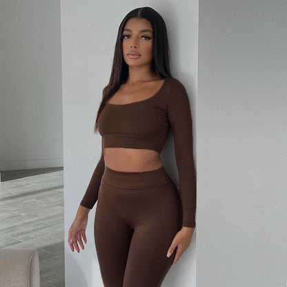 Crop Tank Top Leggings Set